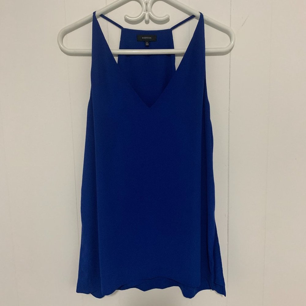 Babaton Royal Blue Sleeveless Blouse
